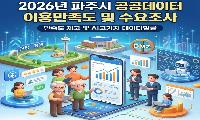 파주시, ‘인공지능(AI) 시대 맞춤형 공공데이터 개방’ 조사 실시